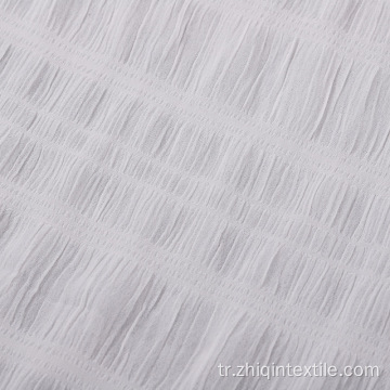 Beyaz Çizgili Krep Kumaş